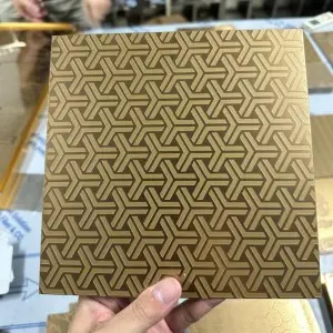 Decorative Etched Stainless Steel Sheet with Custom Patterns