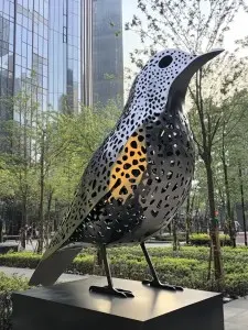 Large – scale Polished Stainless Steel Bird Sculpture Manufacture