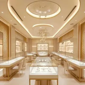 Luxury stainless steel and glass jewellery cabinet vendor