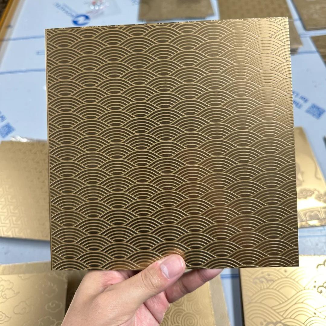 Laser etched metal sheet wholesale