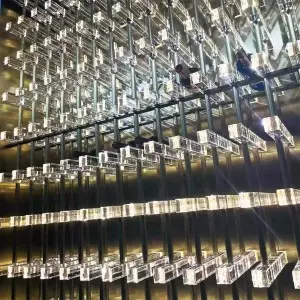 Stainless Steel Wine Rack With Crystals