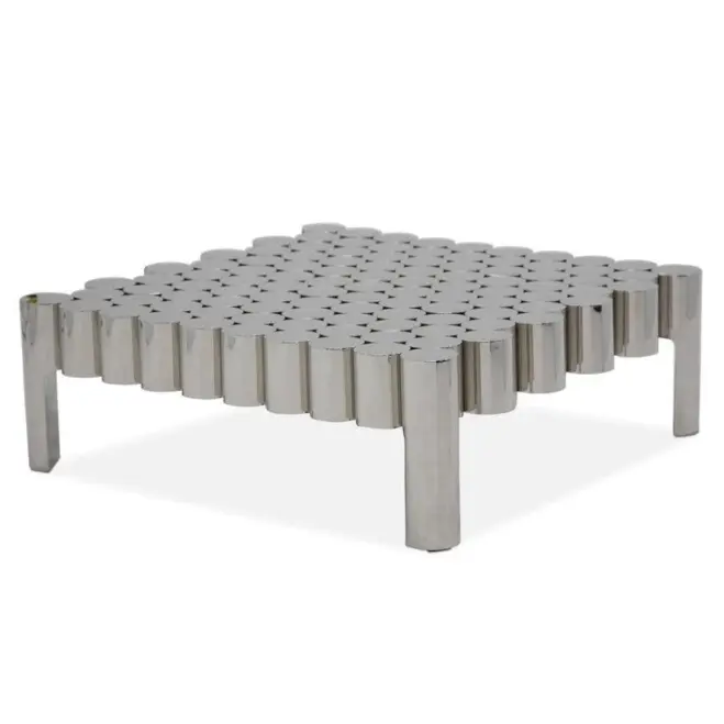 polished stainless steel table inport
