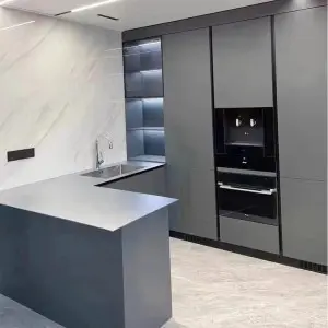 Modern Stainless Steel Kitchen Cabinets Vendor：with Drawers for Kitchen Cabinet