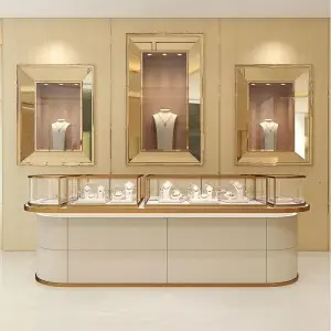 Shining and stylish, stainless steel jewelry cabinet wholesaler