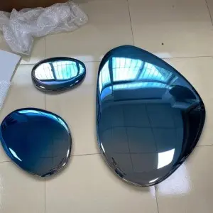 Stainless Steel Water Drop Mirror Hanging Wall