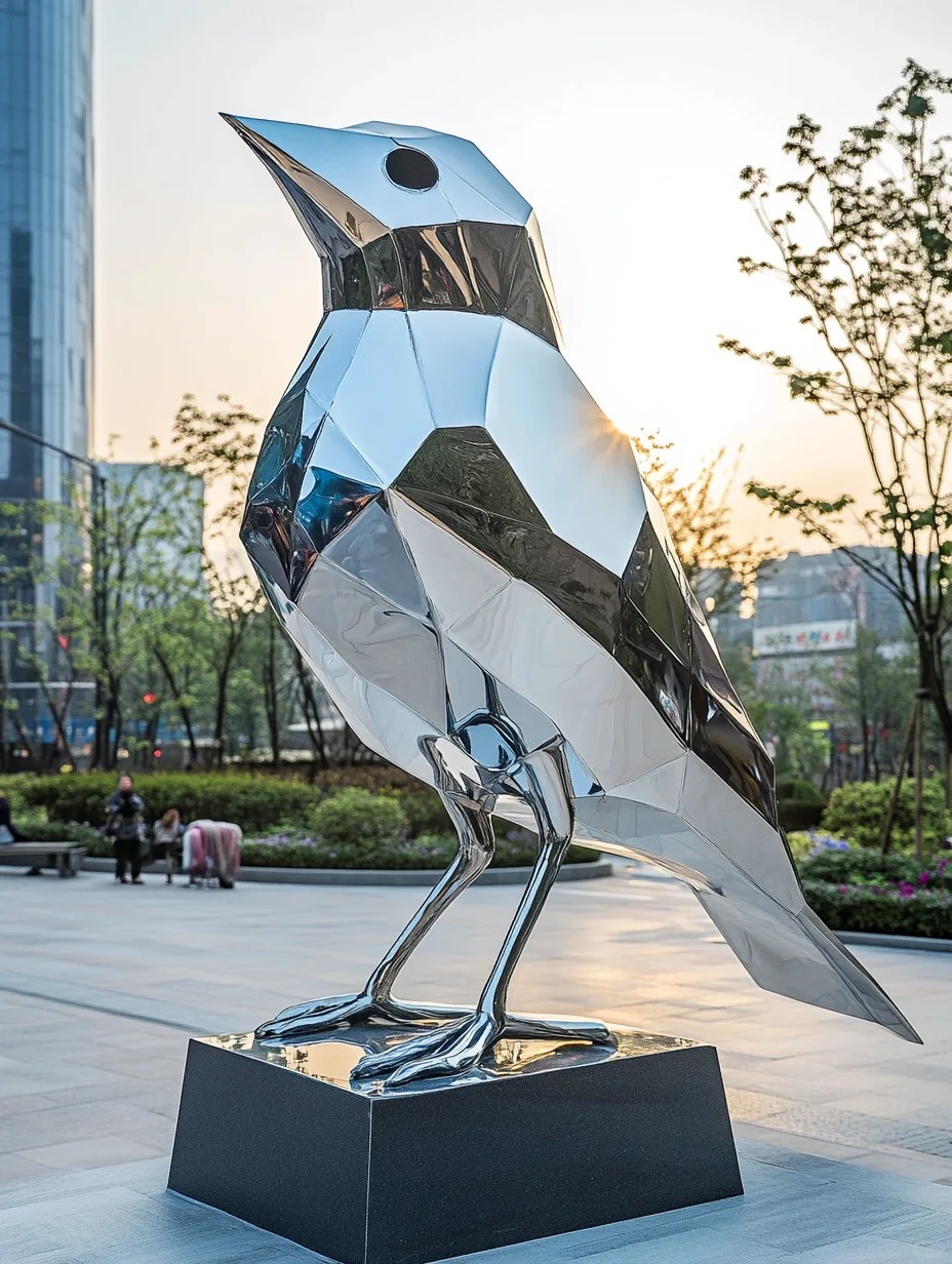 Stainless Steel Sculpture for Commercial Space