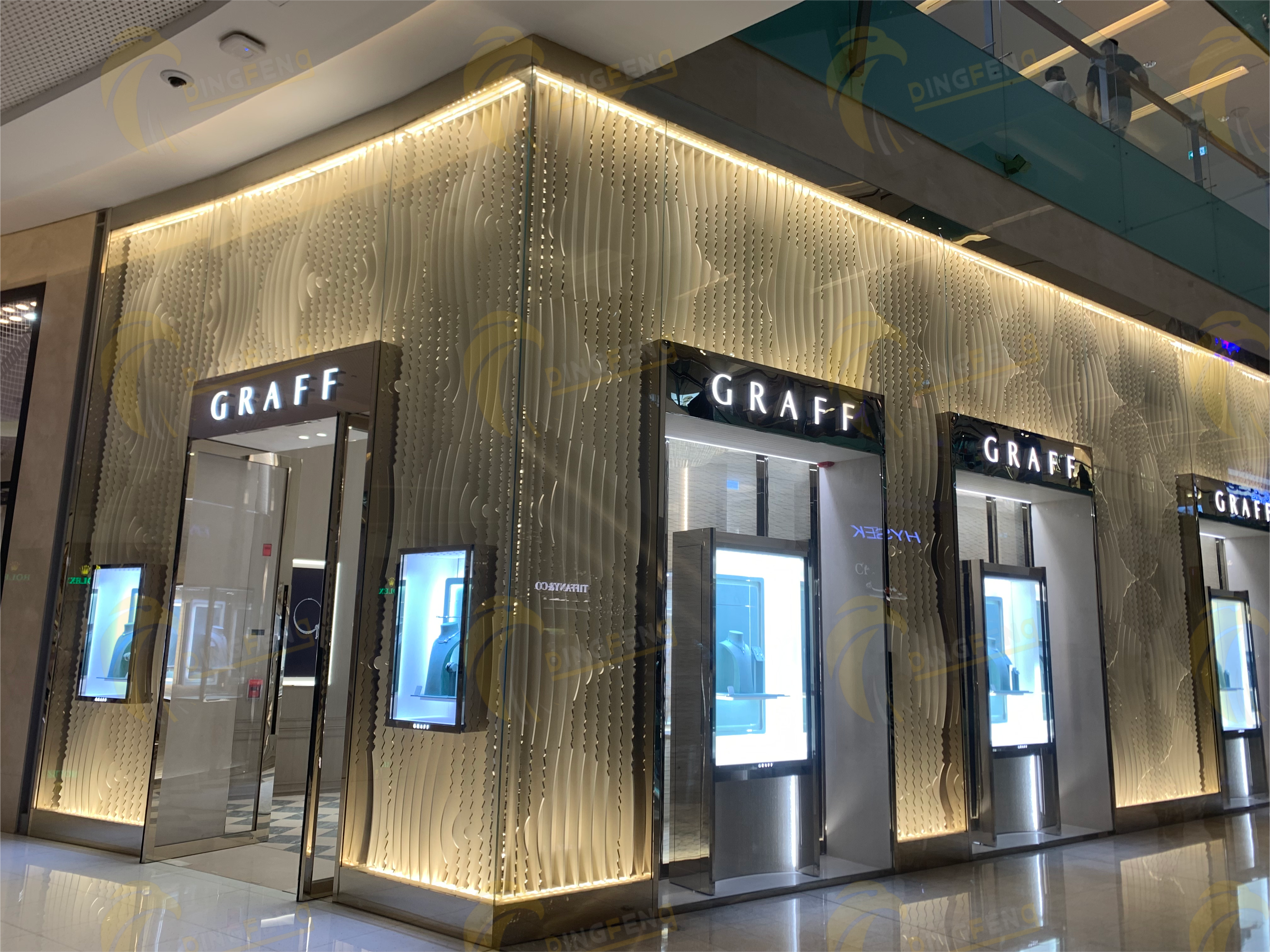 Mirror polished stainless steel