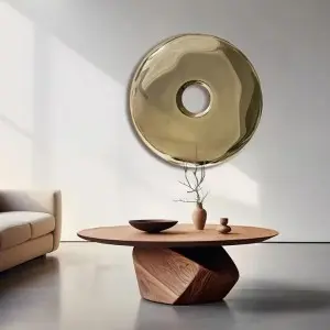 Custom Luxury Wall Hanging Decoration–Stainless Steel Round Art