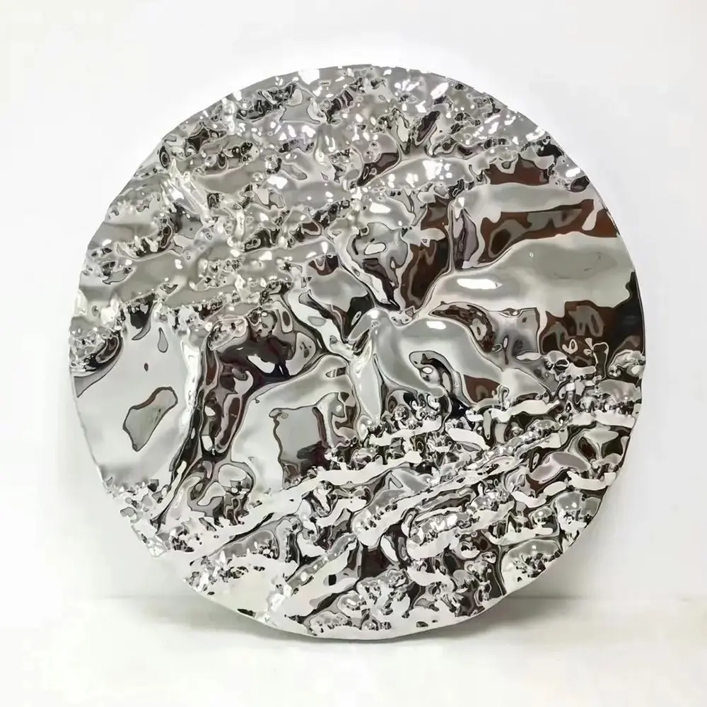 Water Ripple Stainless steel Etched Plate (1)