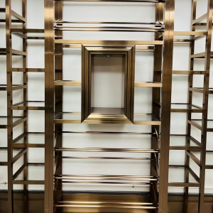 Modern Stainless Steel Wine Rack for Taste