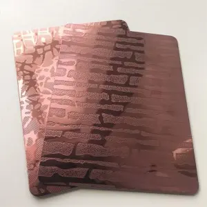 Decorative Profile Etched Stainless Steel Sheet