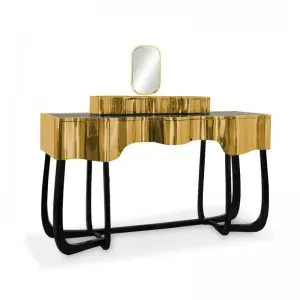 Supply gold dressing table: modern and classic fusion