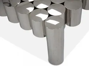 Custom Polished Stainless Steel Coffee Table| Designer Metal Furniture