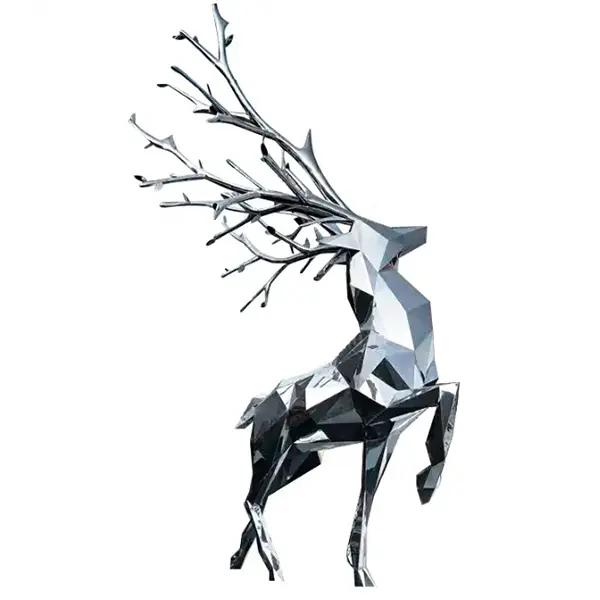 201 304 316 Stainless Steel Deer Shape Sculpture (4)
