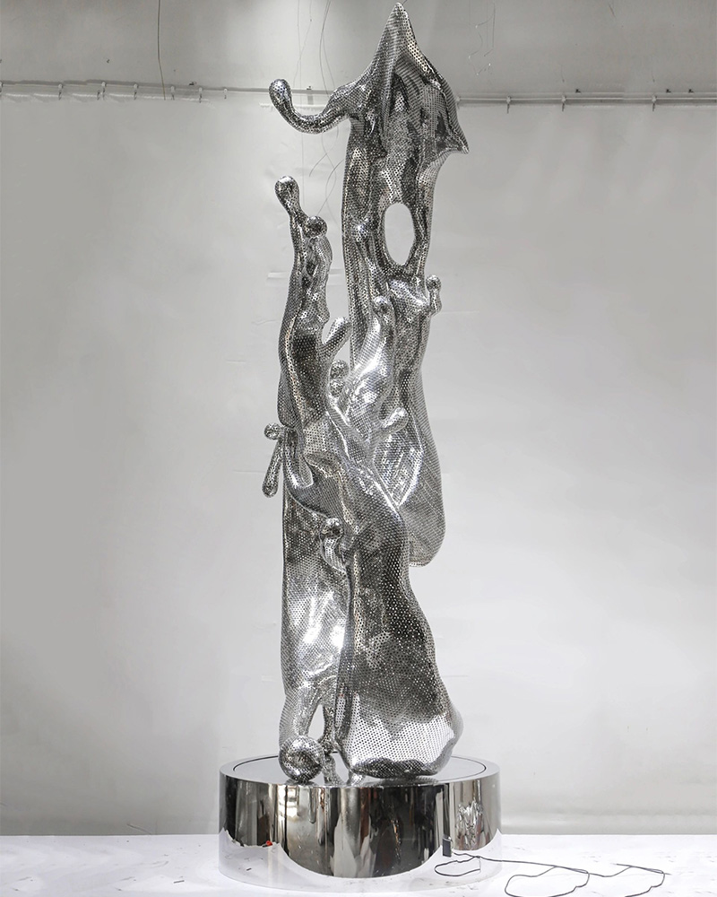 Stainless Steel Mirror Wave, Building Space Temperament (5)