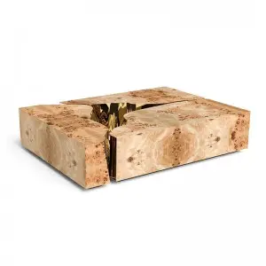 Crackle Metal Art Marble Coffee Table Factory