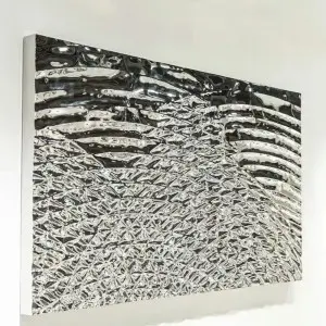 Water Ripple Stainless steel Etched Plate