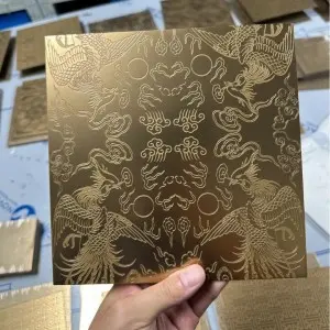 Etched Stainless Steel Wall Panel – Luxury Custom Pattern