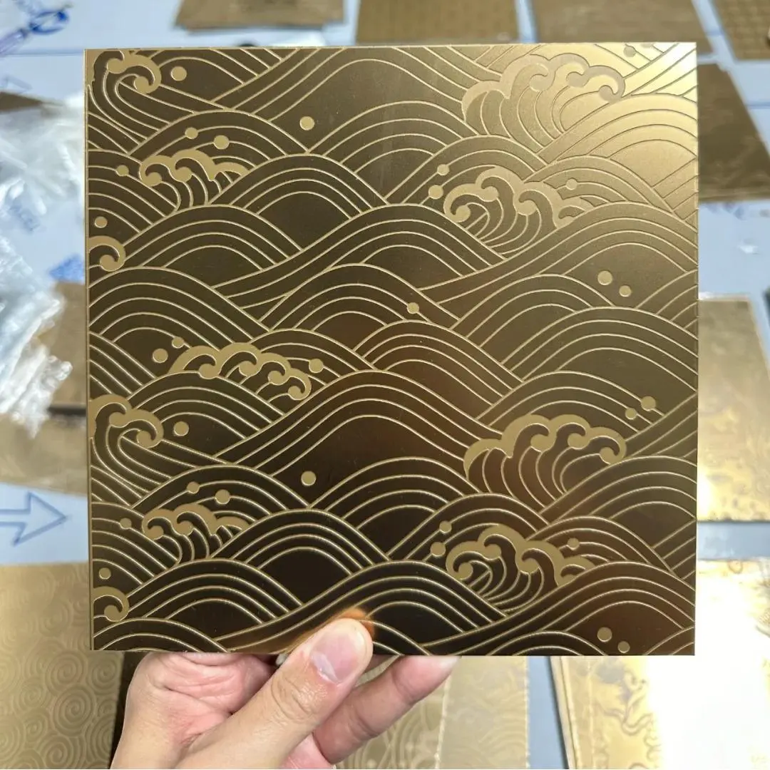 Custom pattern stainless steel sheet