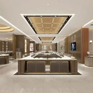 Custom Jewellery Display Cabinet Jewellery Shop Decoration Design