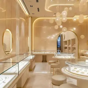 Luxury stainless steel and glass jewellery cabinet vendor