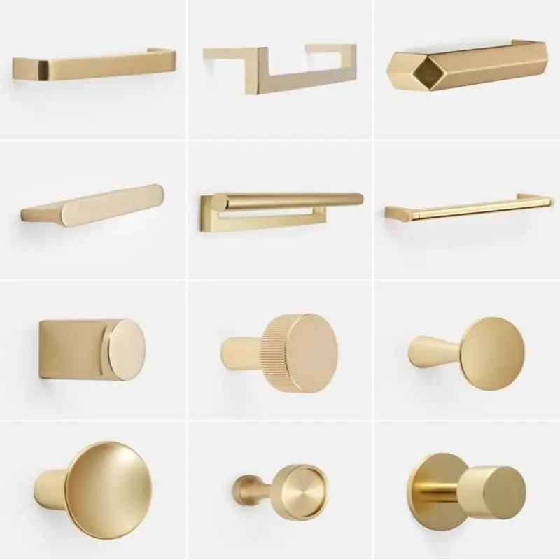 1. OEM Processing Hardware Stamping Stainless Steel Sheet Metal Parts Solid Brass Door Handle  (1)