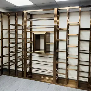 Modern Stainless Steel Wine Rack for Taste