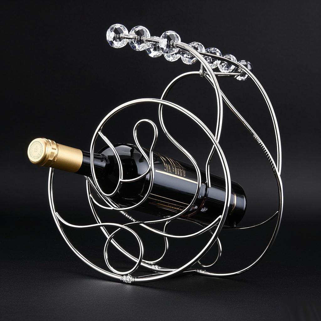 The elegance of stainless steel crystal wine rack (2)