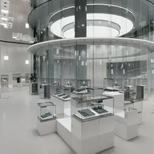 High-tech stainless steel jewelry cabinet supplier