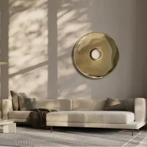 Custom Luxury Wall Hanging Decoration–Stainless Steel Round Art