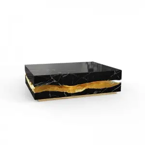 Luxury Marble Stainless Steel Coffee Table