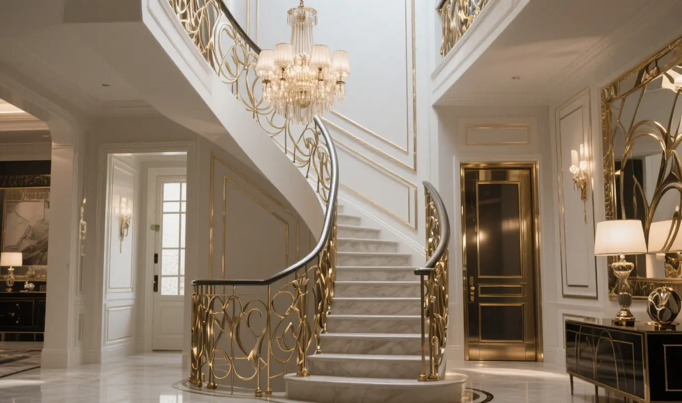 Five clever ways to use metal decorations in high-end residences