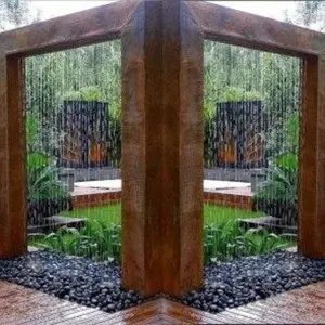 Customize 201 304 316 Stainless Steel Artificial Waterfall