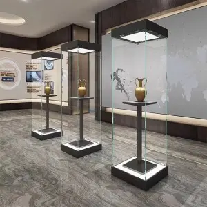 Professional Stainless Steel Museum Display Cabinets Production