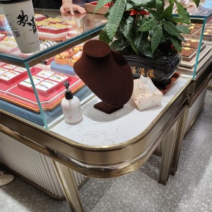 Factory making fashionable stainless steel jewellery cabinet