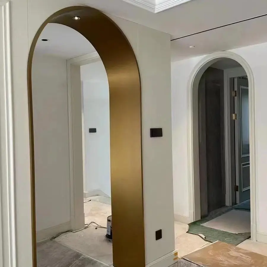 Stainless steel brushed door cover