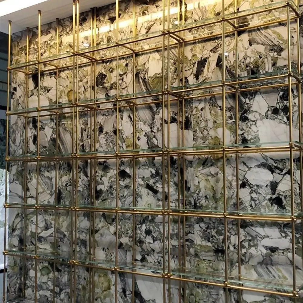 Vacuum Electroplated Champagne Color Display Stand (6)