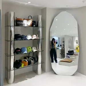 Stainless Steel Shelf: Stylish Wardrobe Displays