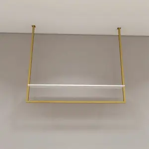 Stainless steel wall mounted display rack manufacture