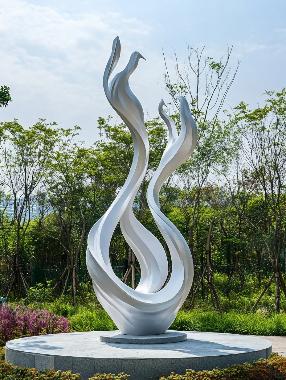 Modern Stainless Steel Art Vendor